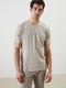 Crew Neck Printed Combed Cotton Men's Pajama Top